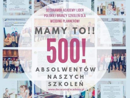 500 Wedding Plannerów DecorAmor Academy